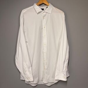 Lauren Ralph Lauren Black Label Men's White Dress Shirt 18.5 36/37 Tall Fit